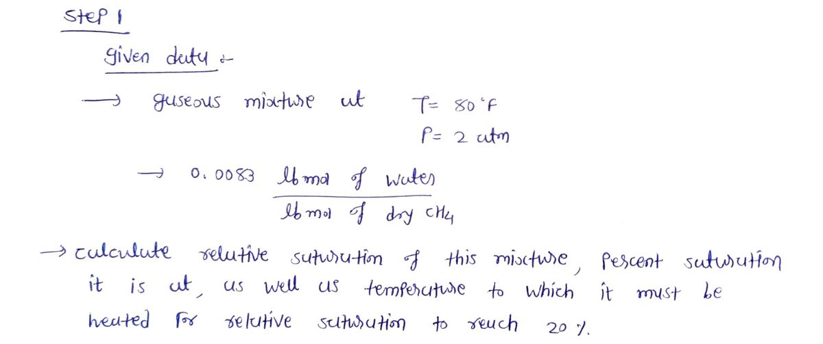 Chemical Engineering homework question answer, step 1, image 1